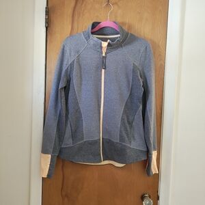 Women's Gray and Peach Jacket Size L